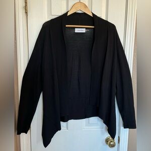 Calvin Klein Women's Elegant Black Cardigan Dry Clean Only Size Large